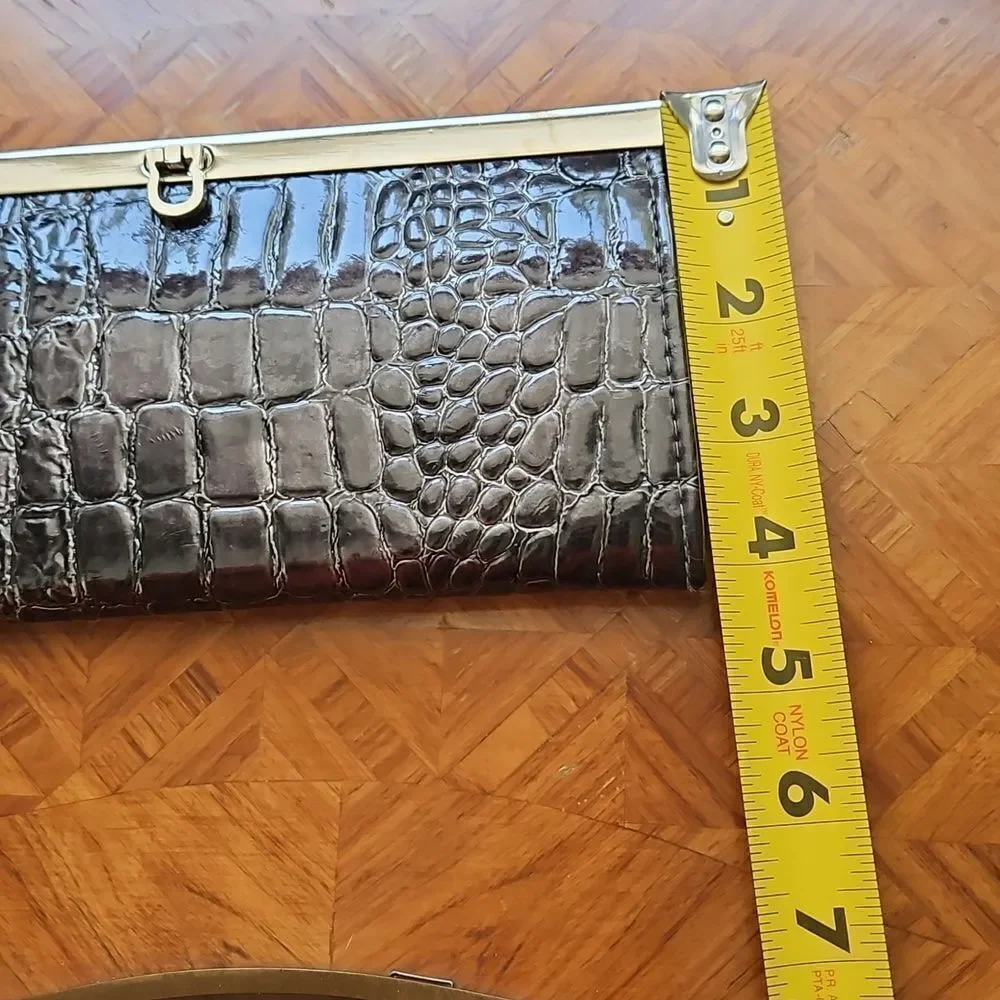Crocodile-Embossed Wallet